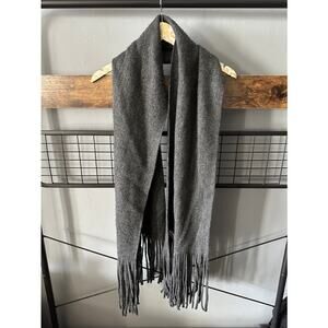 Lucky Brand Unisex Charcoal Gray Scarf